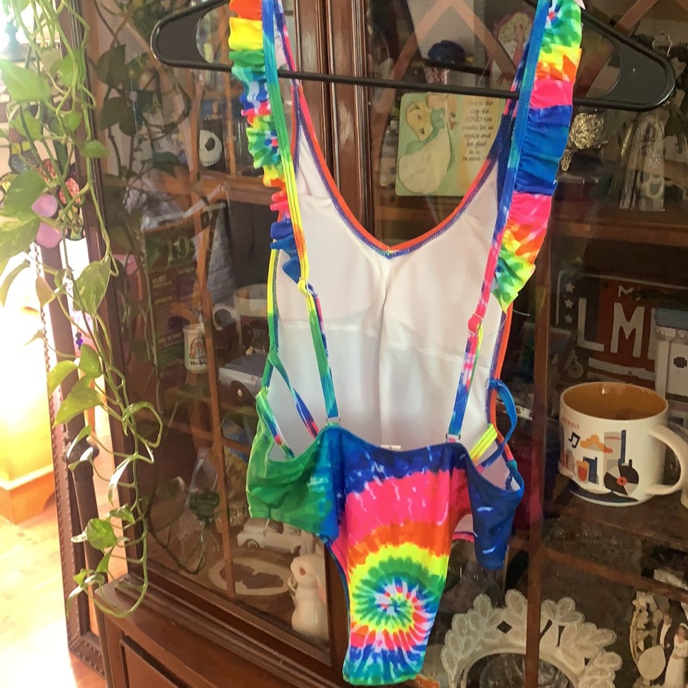 Tye dye swim suit one piece size small - Picture 6 of 8